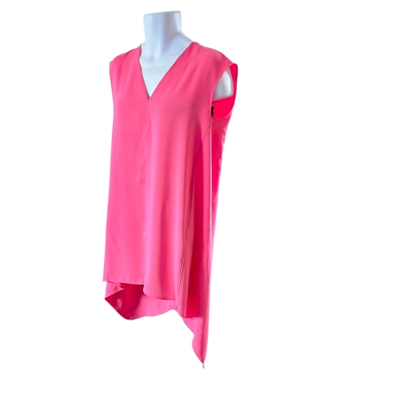 RACHEL Rachel Roy Sleeveless V-Neck Tunic in Bright Pink - Picture 5 of 9